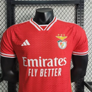Camisa Benfica Home 2023/24 Adidas Masculino Jogador- Vermelho